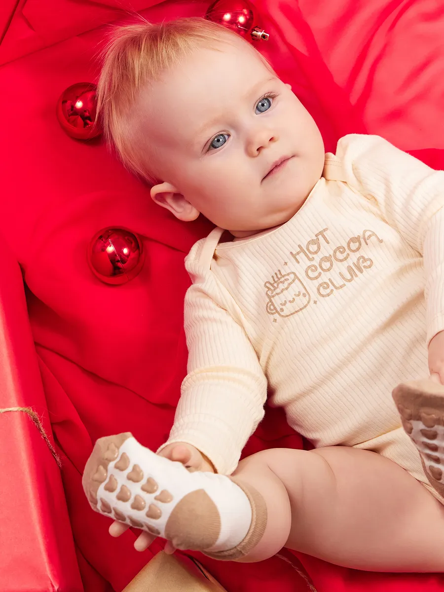 Боди 2 шт Mark Formelle (Марк Формэль) 13018-2/сливочное масло +дымчатая сосна +печать - фото 13