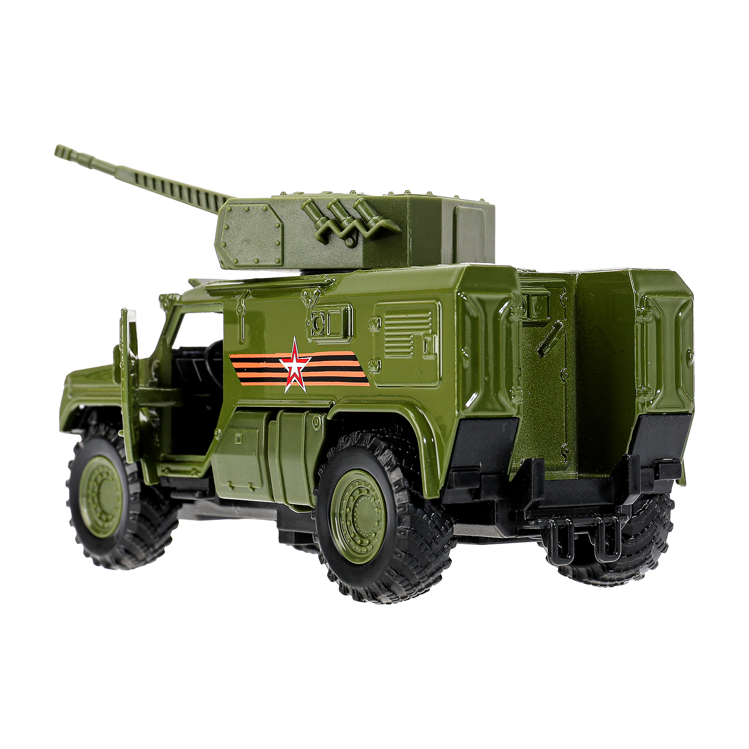 Боевая машина Технопарк Камаз зеленый 381594 - фото 7