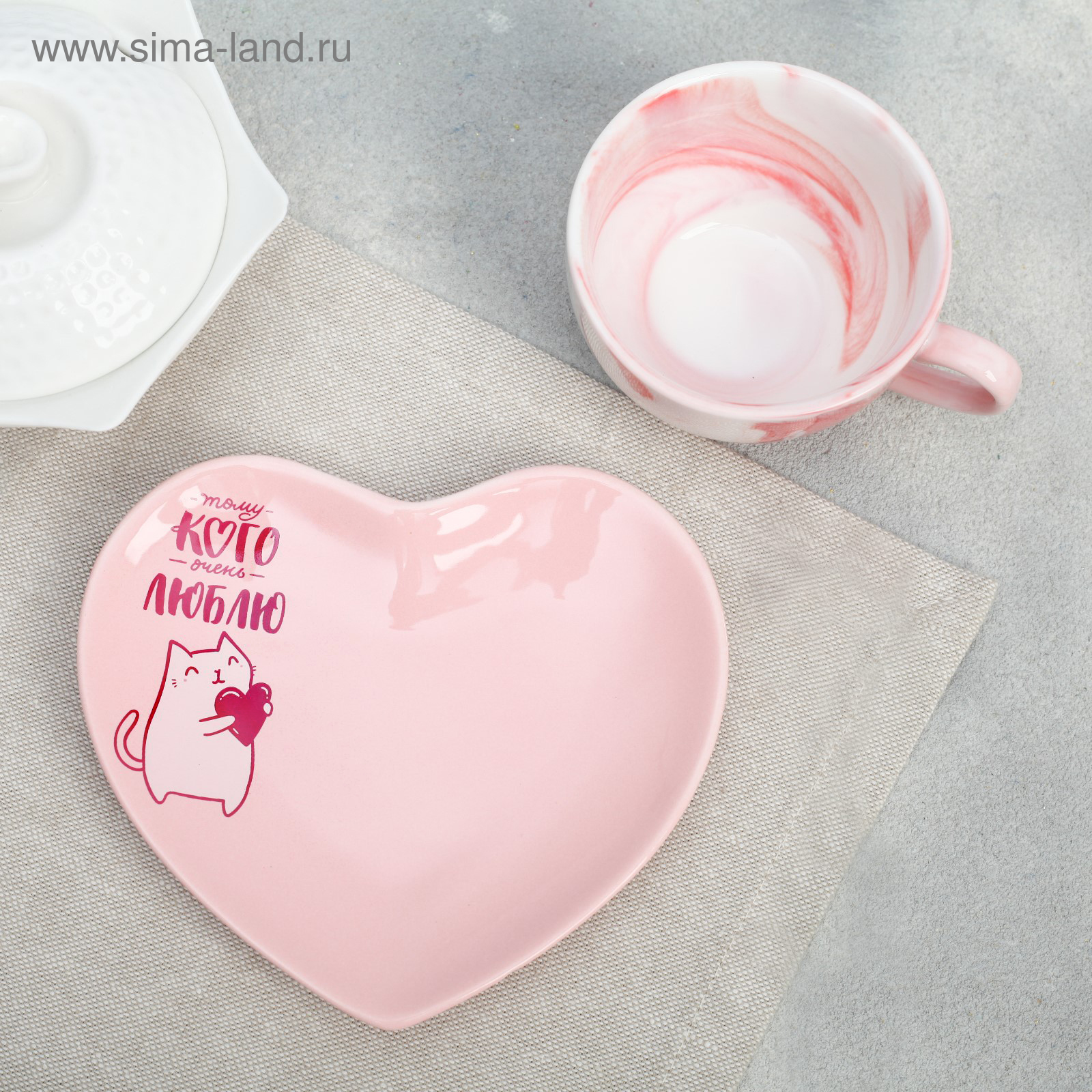 Набор Дорого внимание Тому кого очень люблю кружка 150 мл блюдце - фото 6