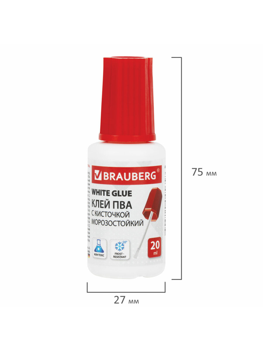 Клей ПВА Brauberg 3 шт. - фото 7