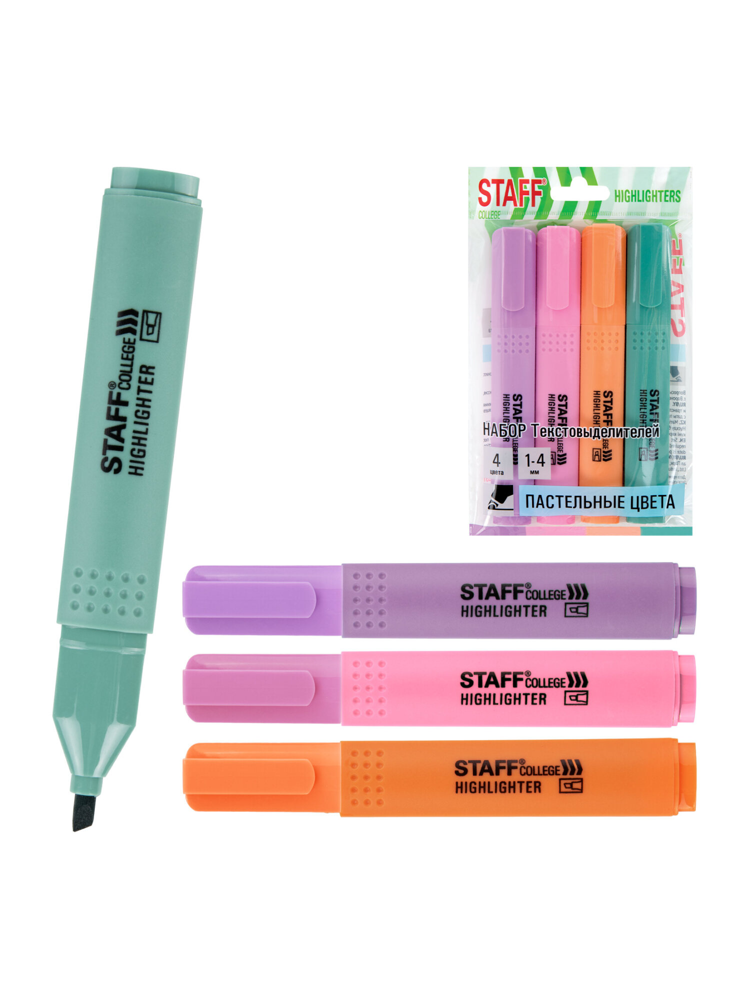 Текстовыделители Staff 4 шт. - фото 5
