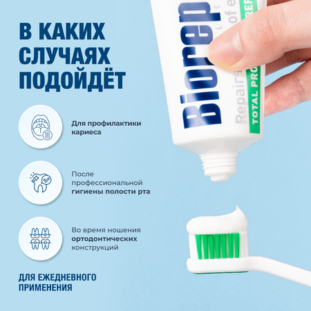 Зубная паста Biorepair без фтора Мята
