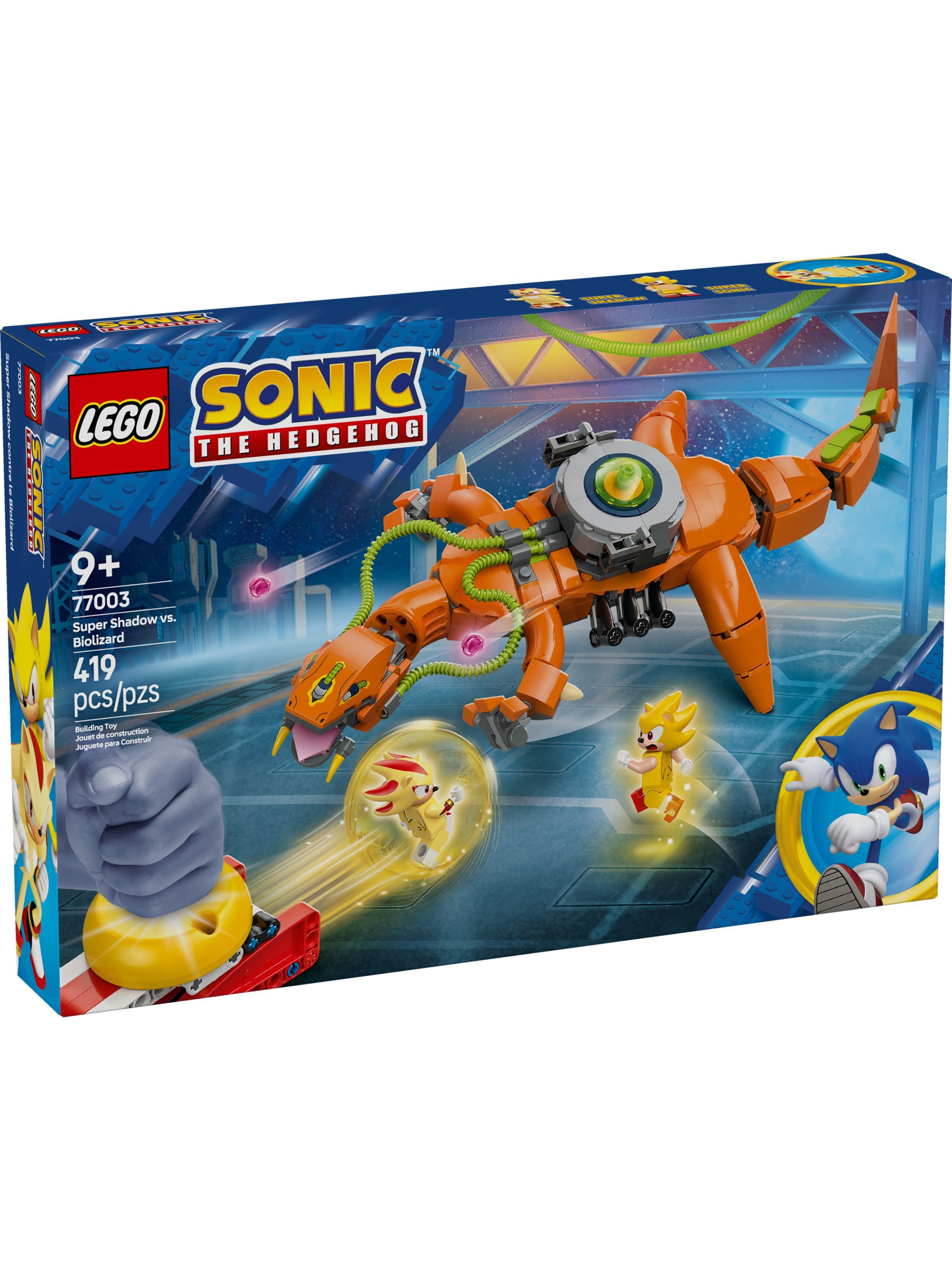 Конструктор LEGO Sonic the Hedgehog Супер Шэдоу против Биолизарда 419 дет. - фото 1