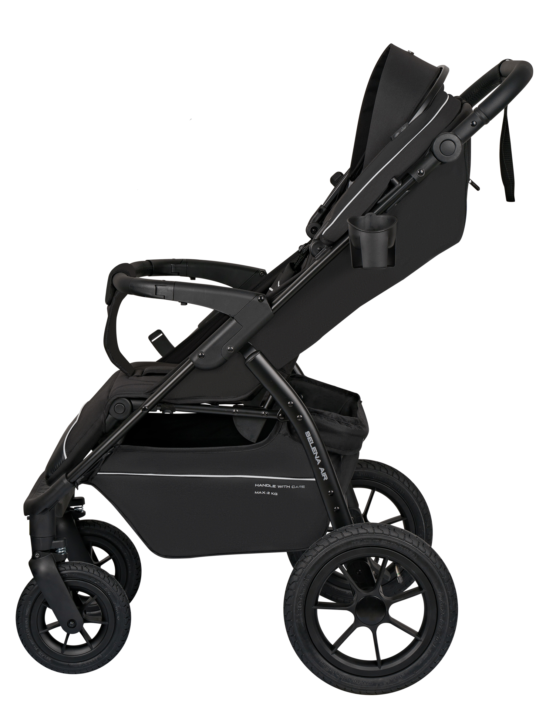 Коляска прогулочная JOVOLA Selena Air new черный - фото 9