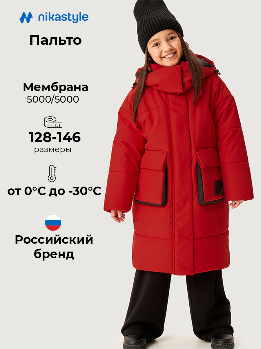 Пальто NIKASTYLE 6з4826 красный - фото 2