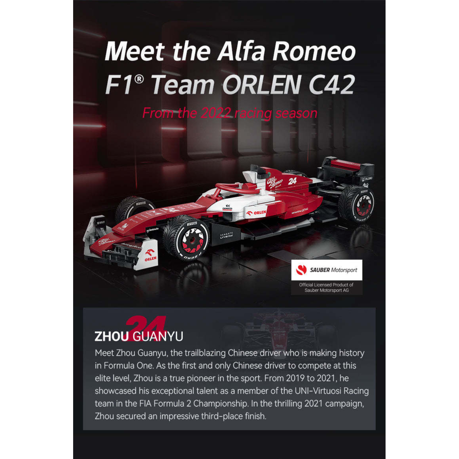 Конструктор CaDa Болид Alfa Romeo F1 271 дет. - фото 13