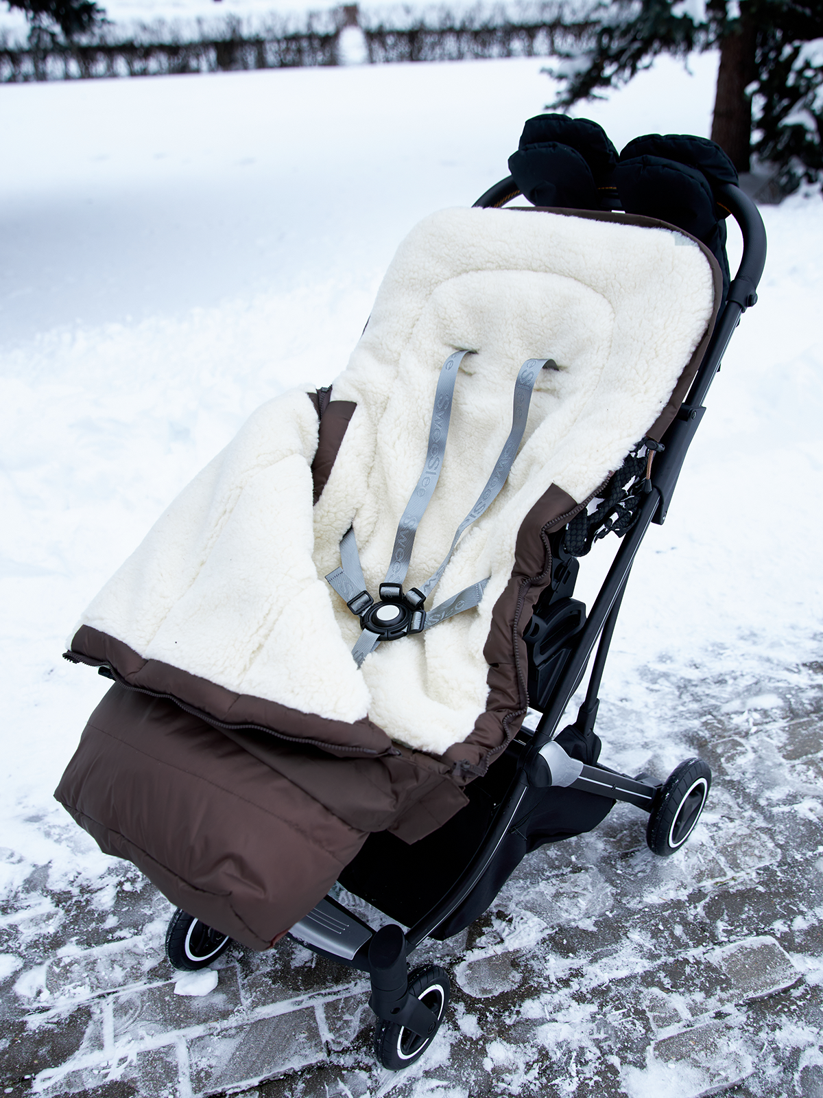 Конверт в коляску Осьминожка Трансформер коричневый - фото 16