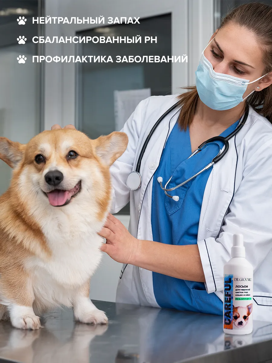 Лосьон для наружной чистки глаз животных DR. Groomer Careful - фото 7