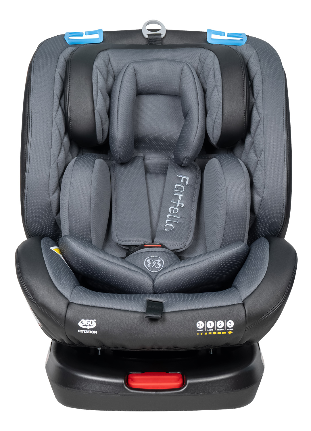 Автокресло Farfello YB102A Isofix 0+/1/2/3 (0-36 кг) серый - фото 13