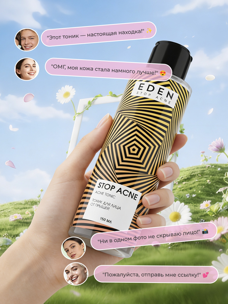 Тоник EDEN Stop Acne 150 мл - фото 8