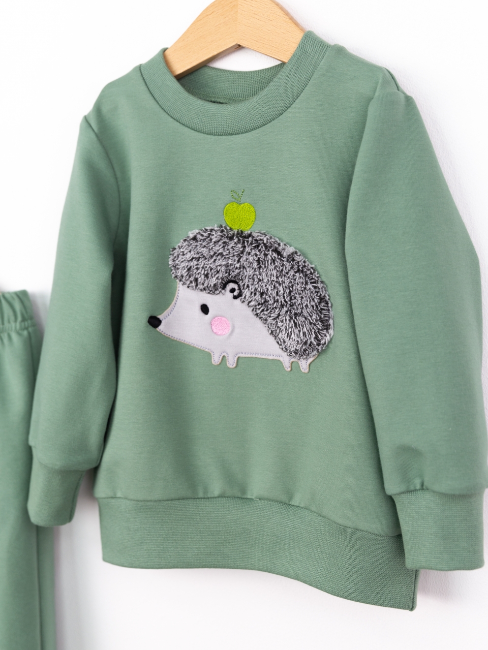 Костюм Baby boom КД568/7-Ф2 аппликация ёжик полынь - фото 5