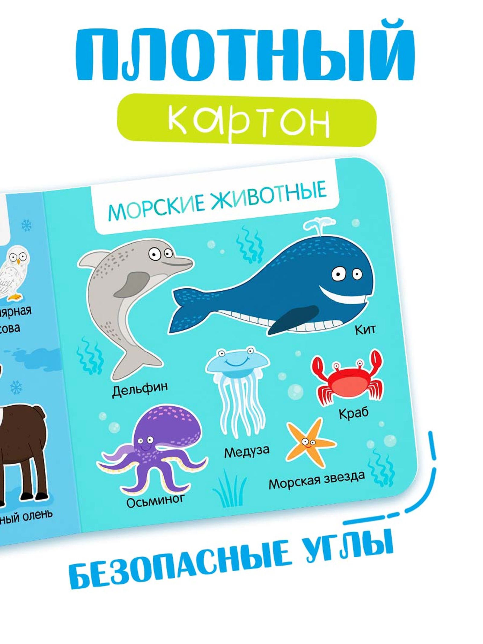 Картонная книга Синий трактор Первая книга Удивительные животные 10 стр 15 15см - фото 4