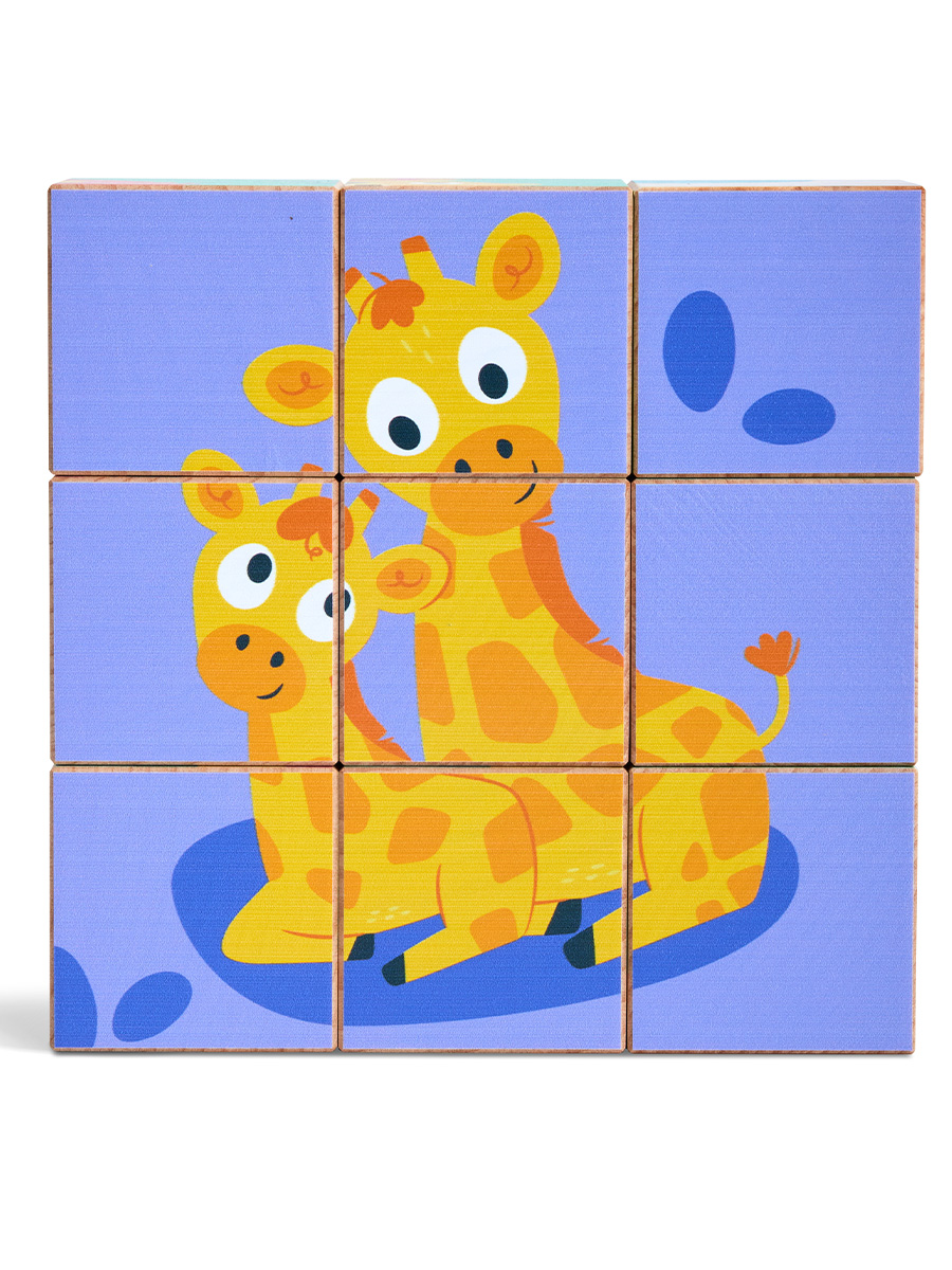 Игрушка Hape кубики Дикие животные - фото 7