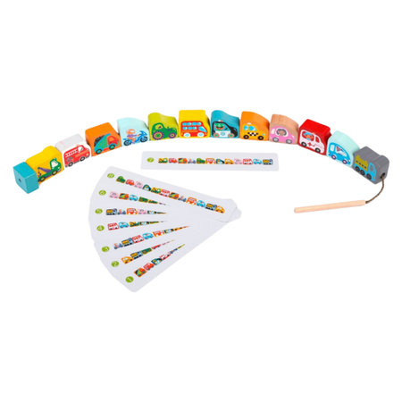 Игрушка Cubika шнуровка Машинки
