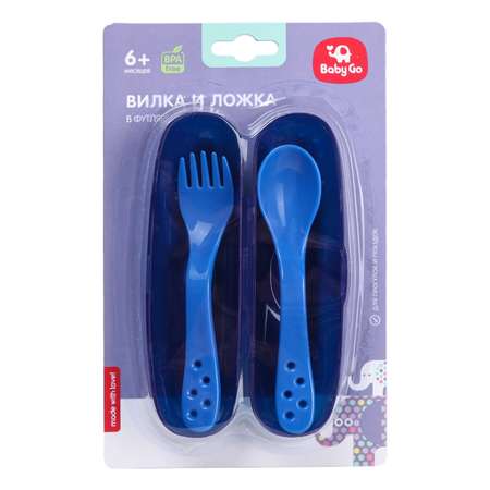 Ложка BabyGo Blue 2 шт.