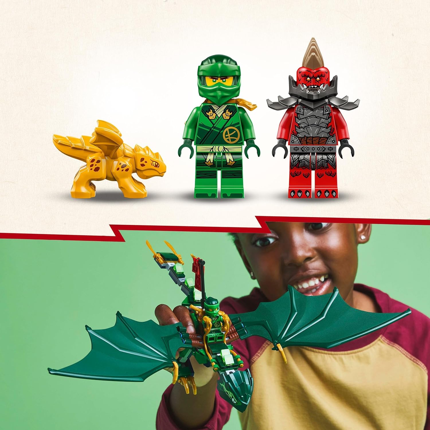 Конструктор LEGO NINJAGO Зеленый лесной дракон Ллойда 128 дет. - фото 5