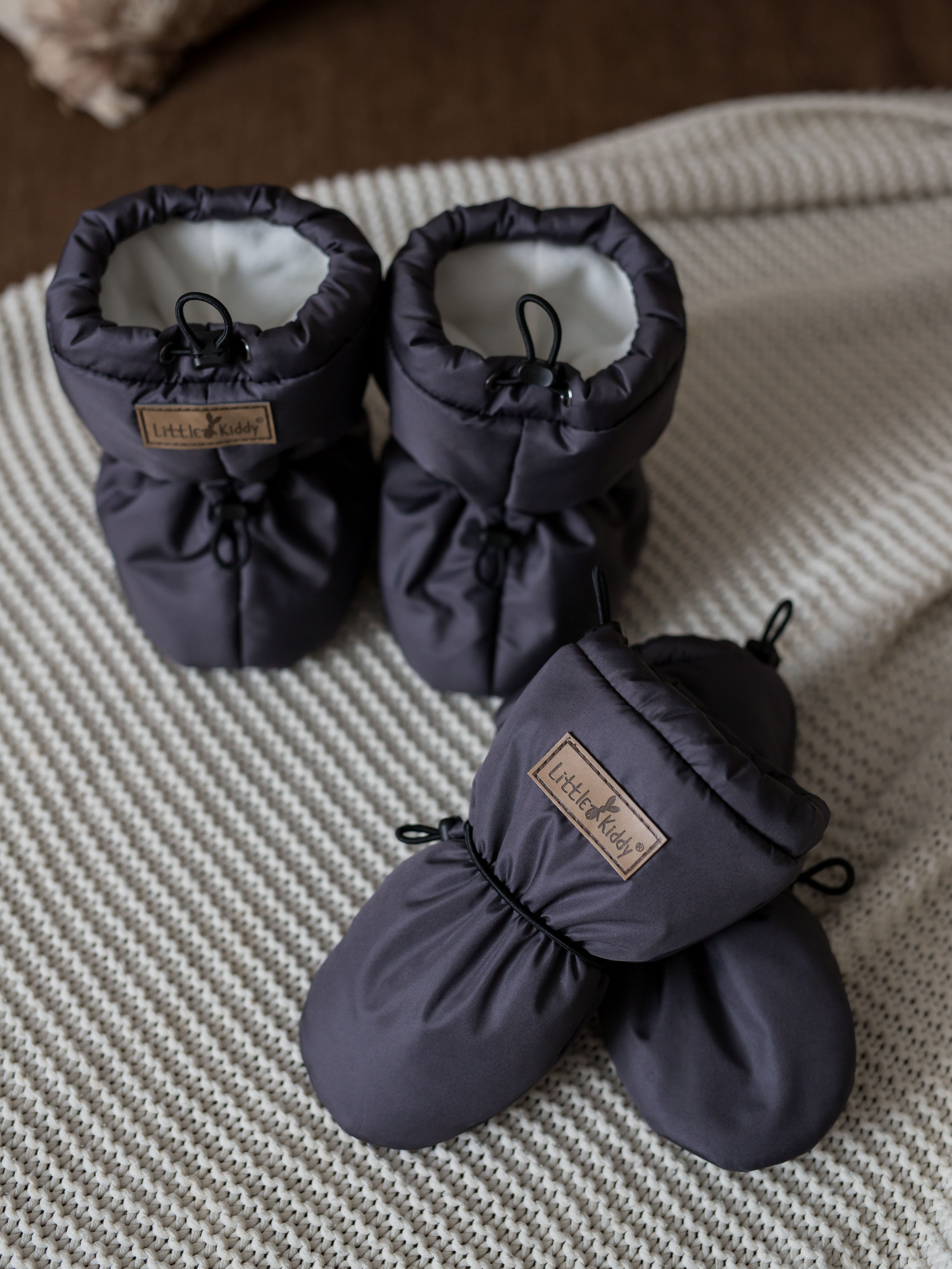 Пинетки LittleKiddy komplekt_demiтемно-серый - фото 3