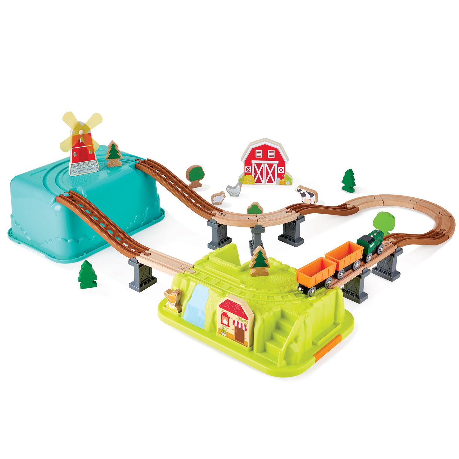 Набор железнодорожный Hape E3783_HP - фото 4