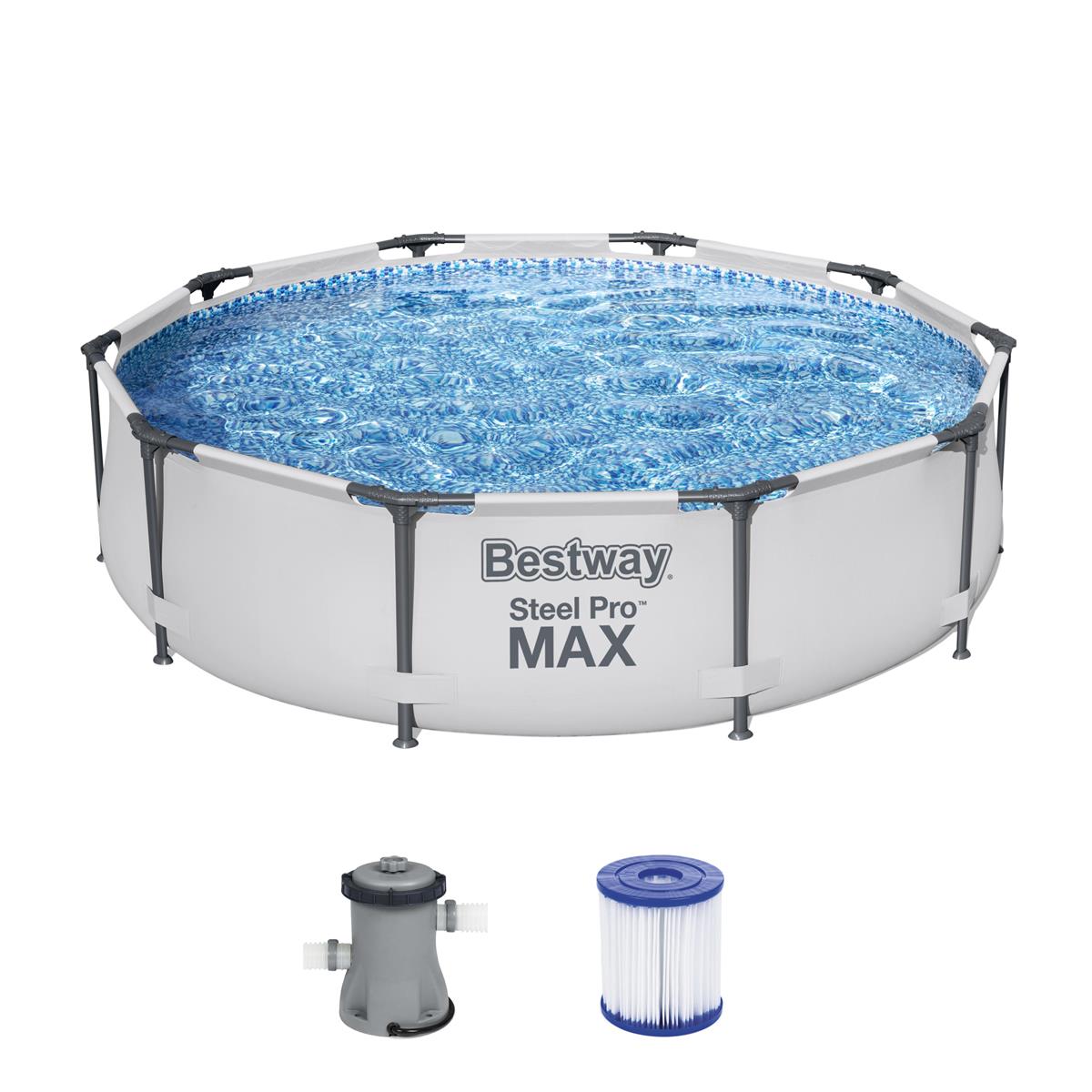 Бассейн каркасный BESTWAY 305х76см + фильтр-насос 56408 - фото 3
