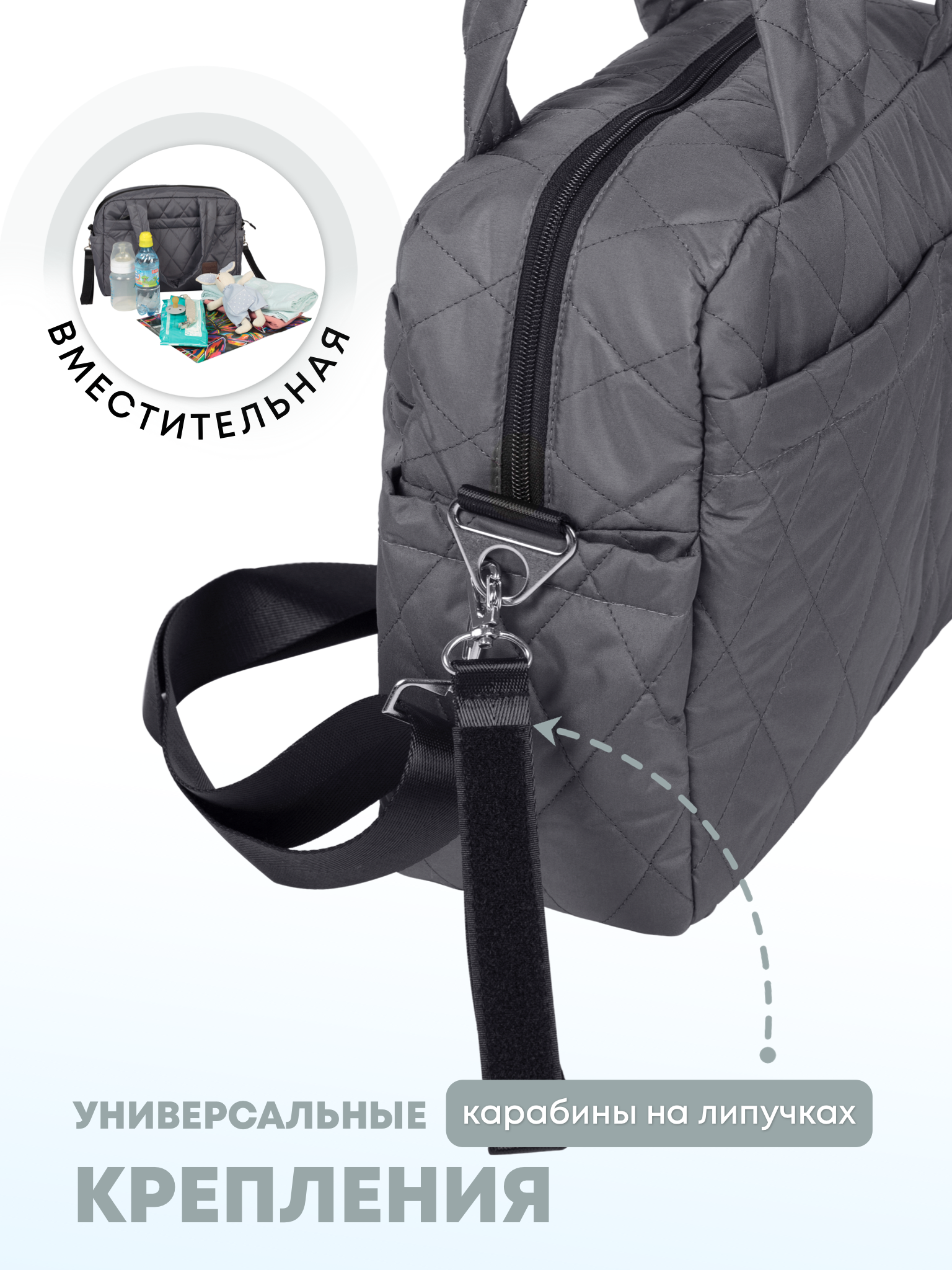 Сумка на ручку коляски Buggykids Органайзер для коляски СТ/001 - фото 3