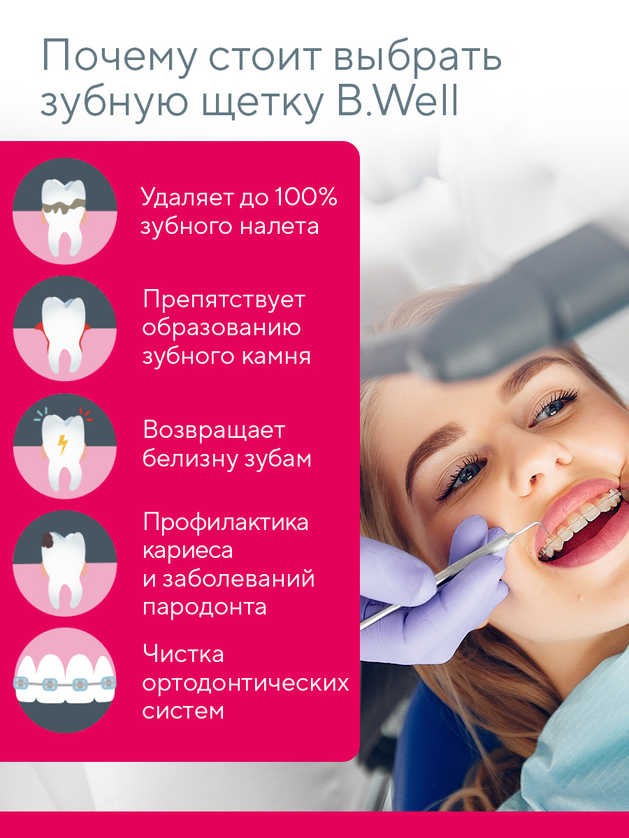 Зубная щетка электрическая B.Well - фото 14