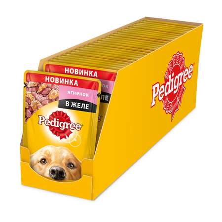 Корм для собак Pedigree желе с ягненком пауч 100г
