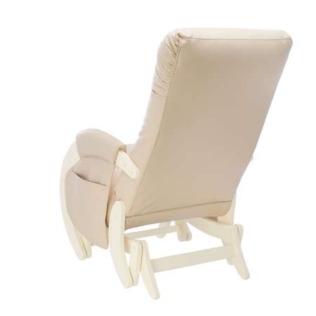 Кресло для кормления Milli Smile с карманами Дуб шампань / экокожа Polaris Beige