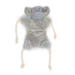 Игрушка для собак Barbaks Слонёнок плоский с канатиком шуршит 33*26.5 см