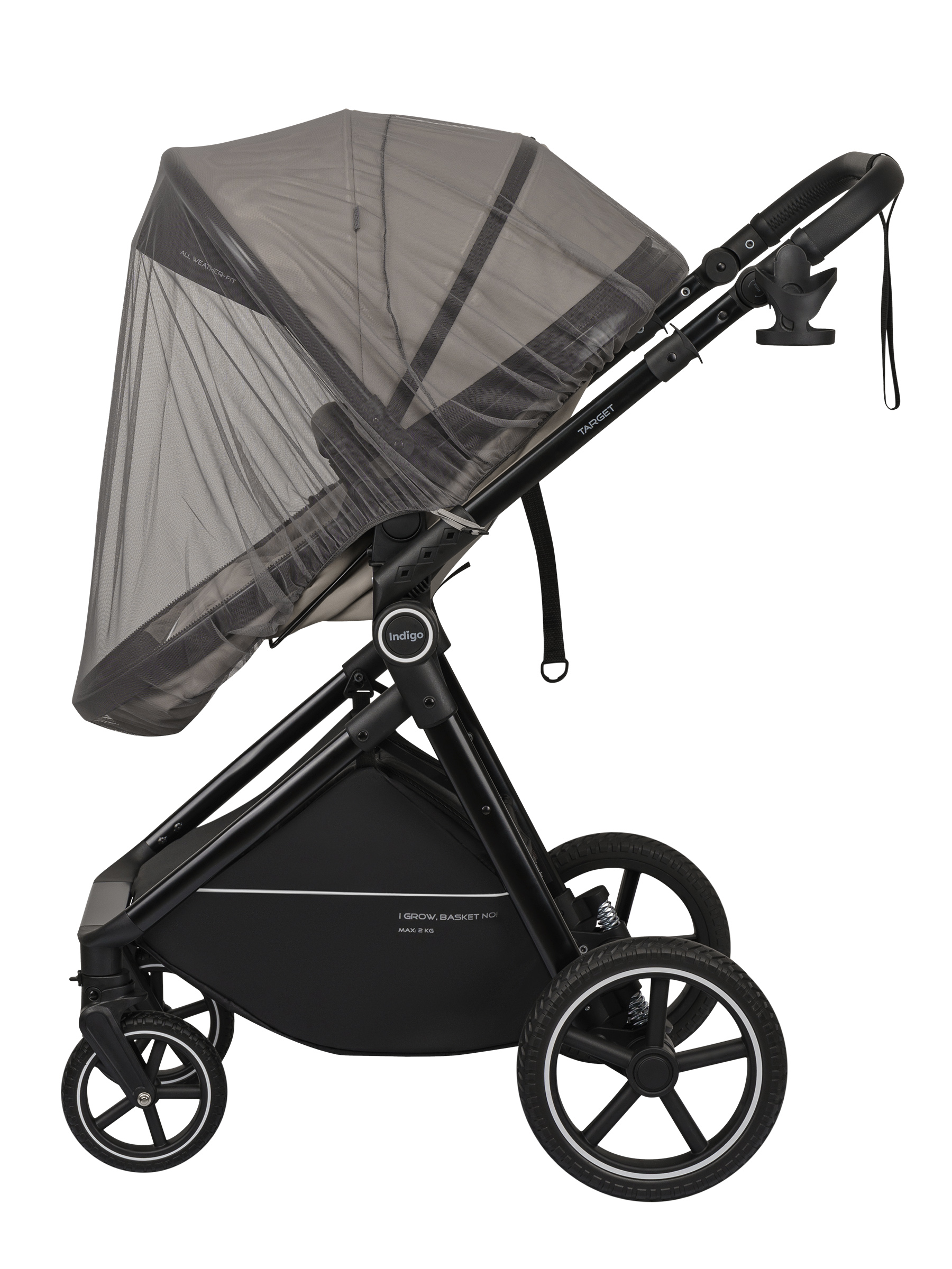 Коляска трансформер Indigo TARGET 3в1 бежевый - фото 29