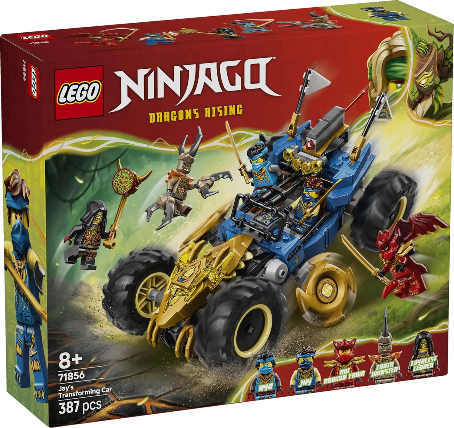 Конструктор LEGO NINJAGO Машина-трансформер Джея 387 дет. - фото 6