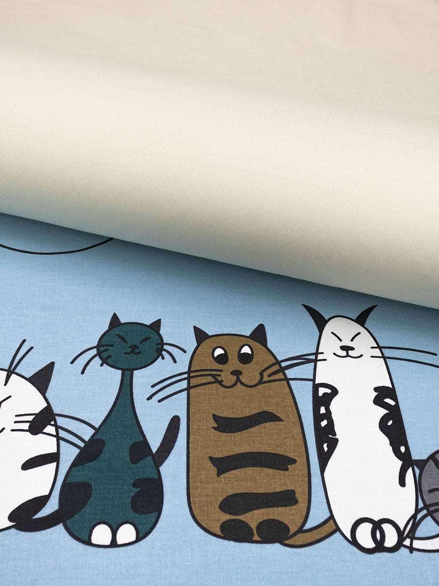 Комплект постельного белья BRAVO kids dreams Котики простыня на резинке полутораспальный 3 предм. - фото 6