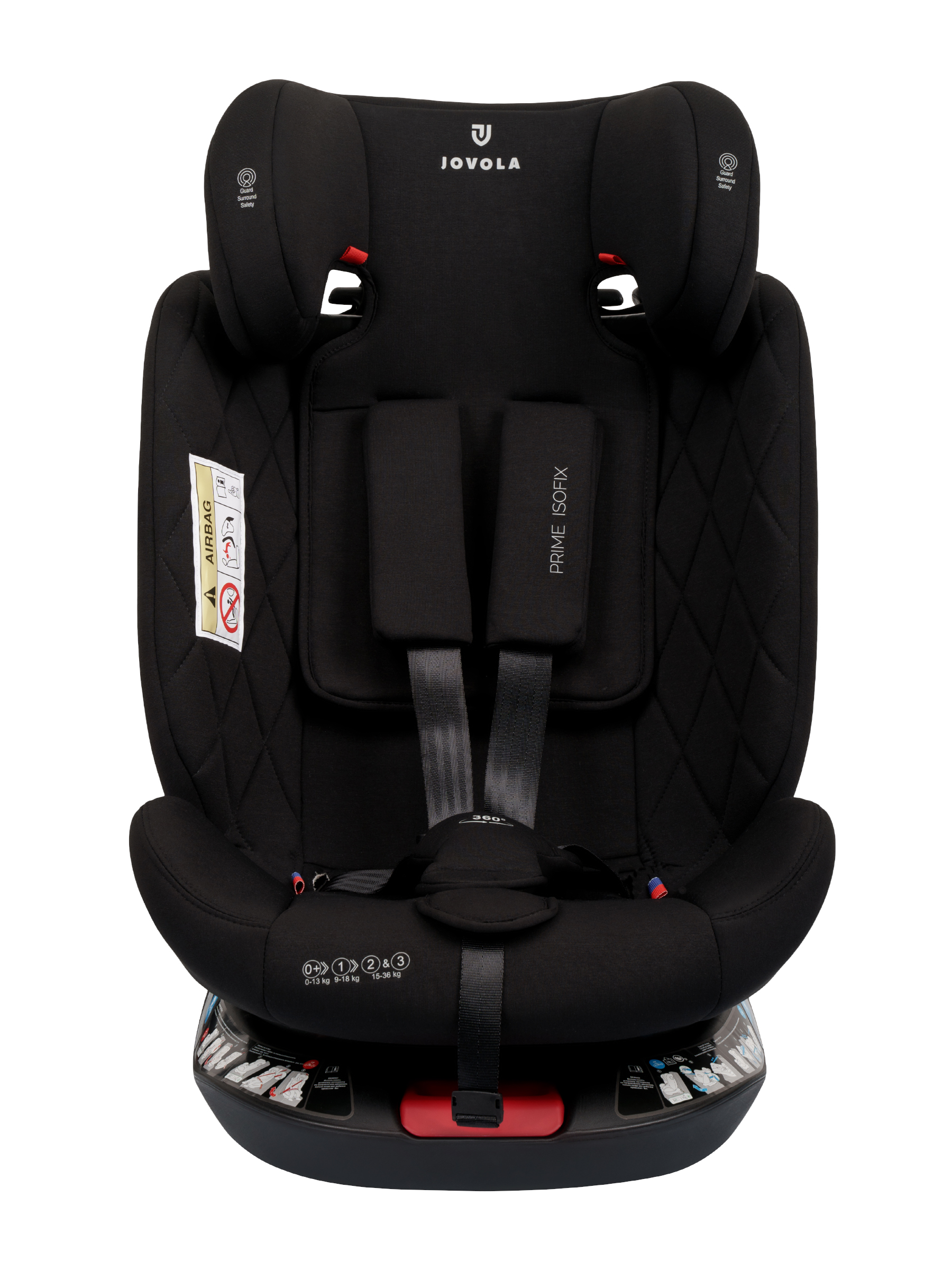 Автокресло JOVOLA Prime Isofix черный Isofix 0+/1/2/3 (0-36 кг) черный - фото 19