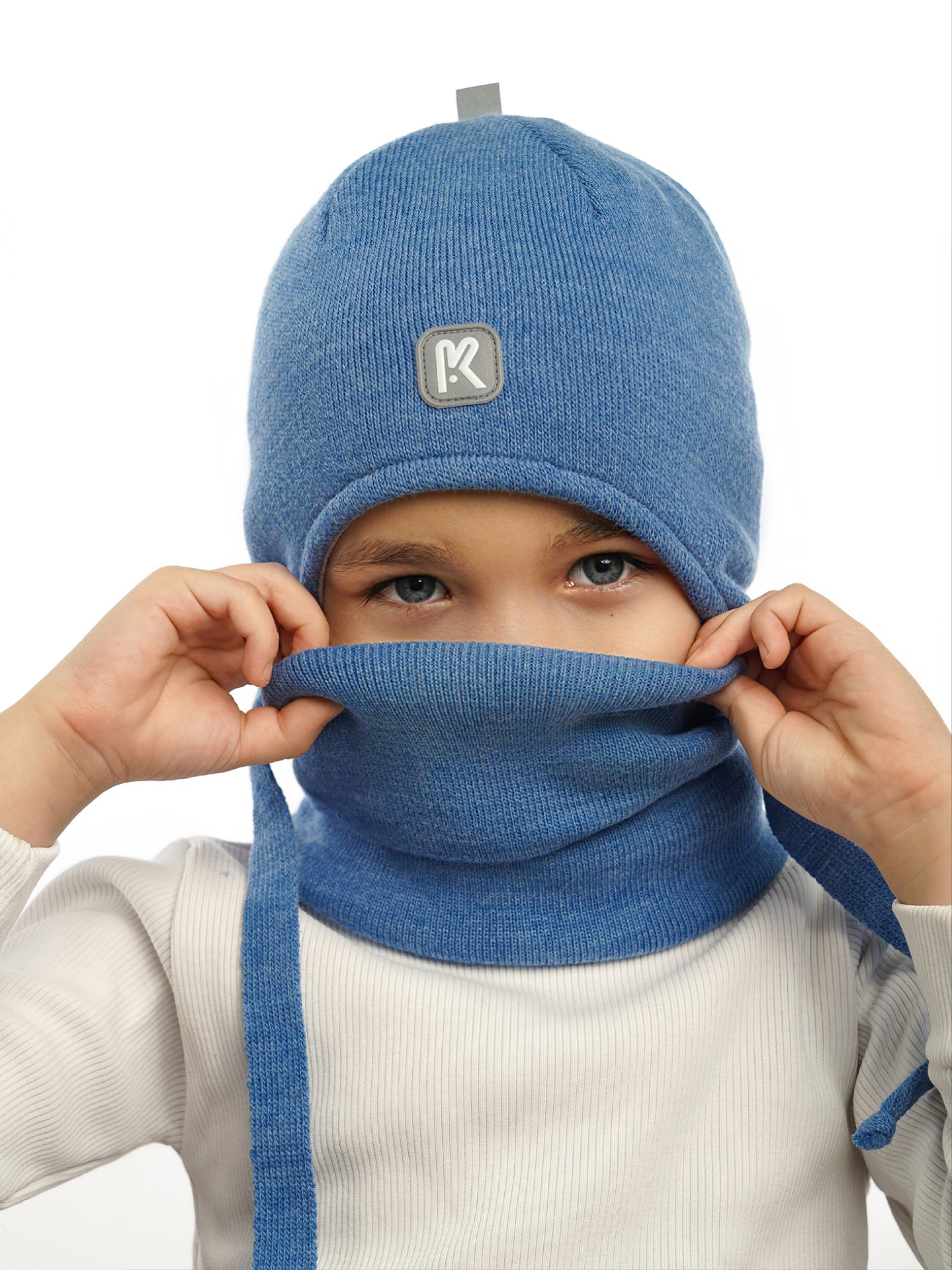 Шапка и снуд ПриКиндер U-Sp232724 Цвет: Джинс - фото 12