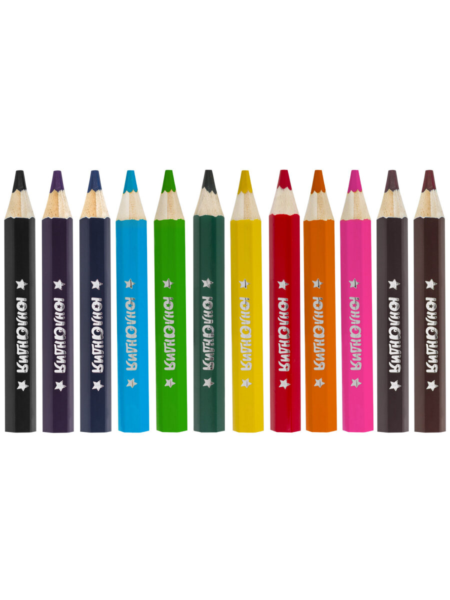 Карандаши цветные Юнландия 12 шт. - фото 8