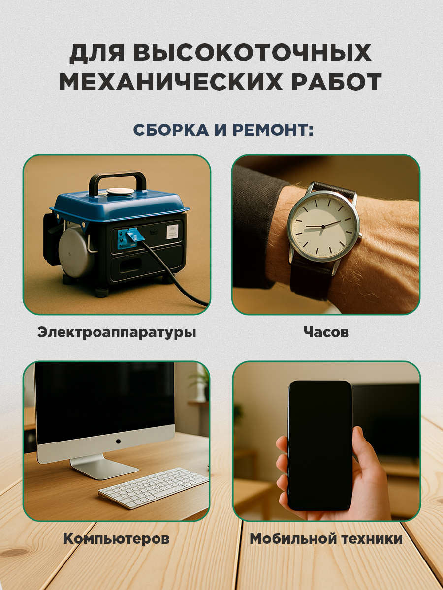 Набор часовых отверток 16 предметов - фото 4