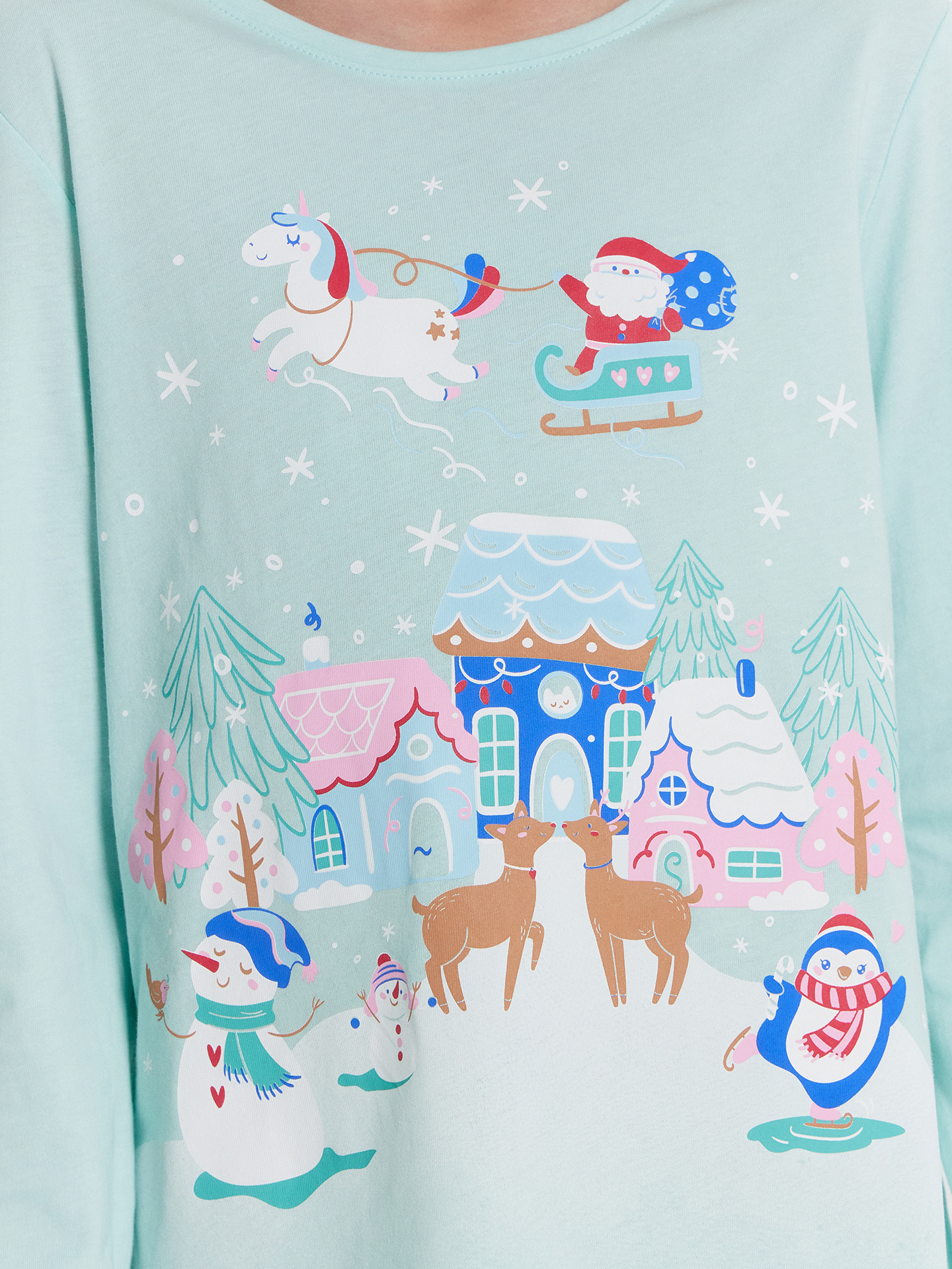 Пижама Mark Formelle (Марк Формэль) 567720/иней +белые снежинки - фото 6