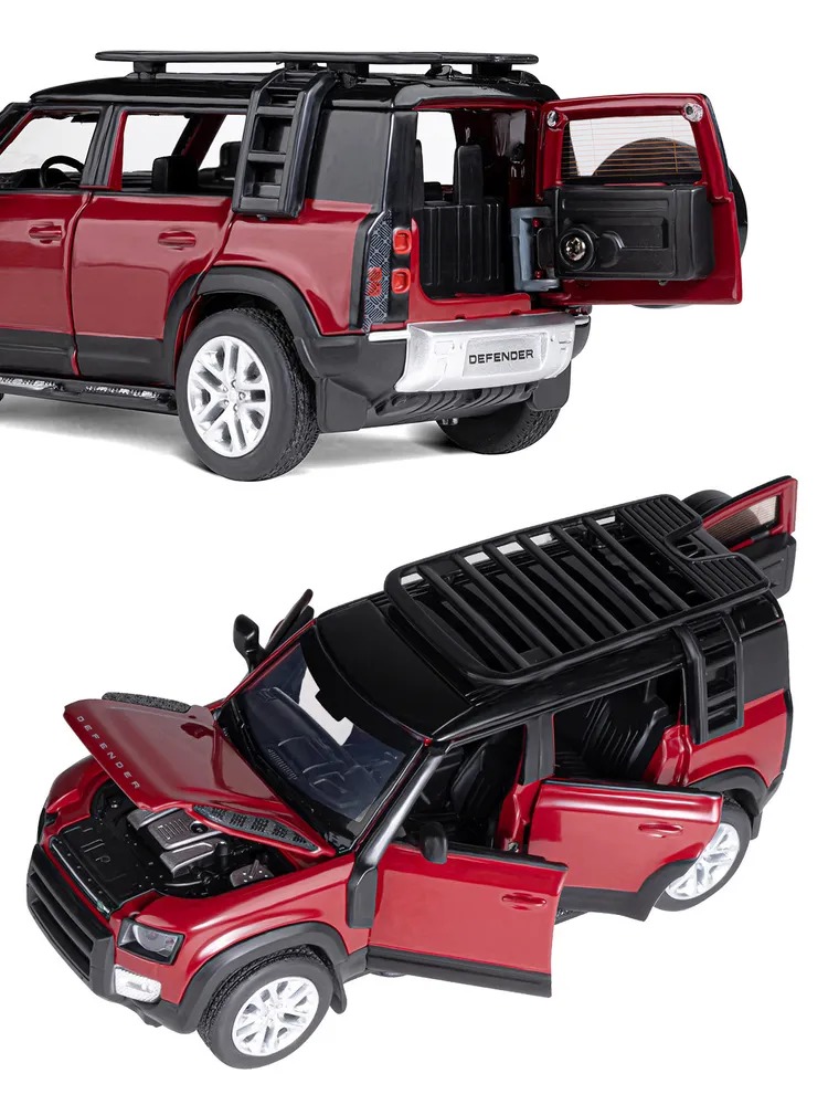 Внедорожник АВТОпанорама Land Rover Defender 110 1:32 JB1251469 - фото 7