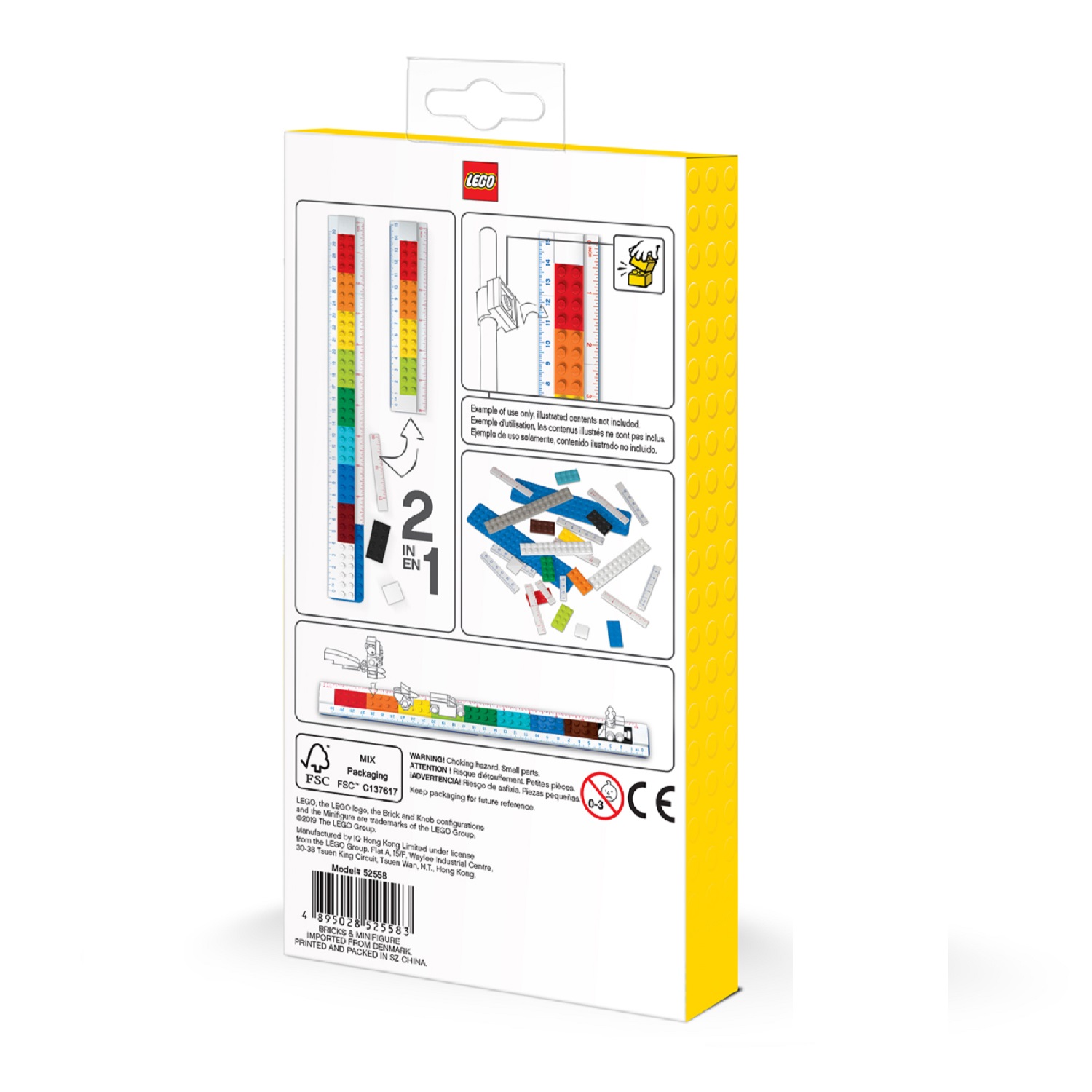 Линейка LEGO пластик - фото 3