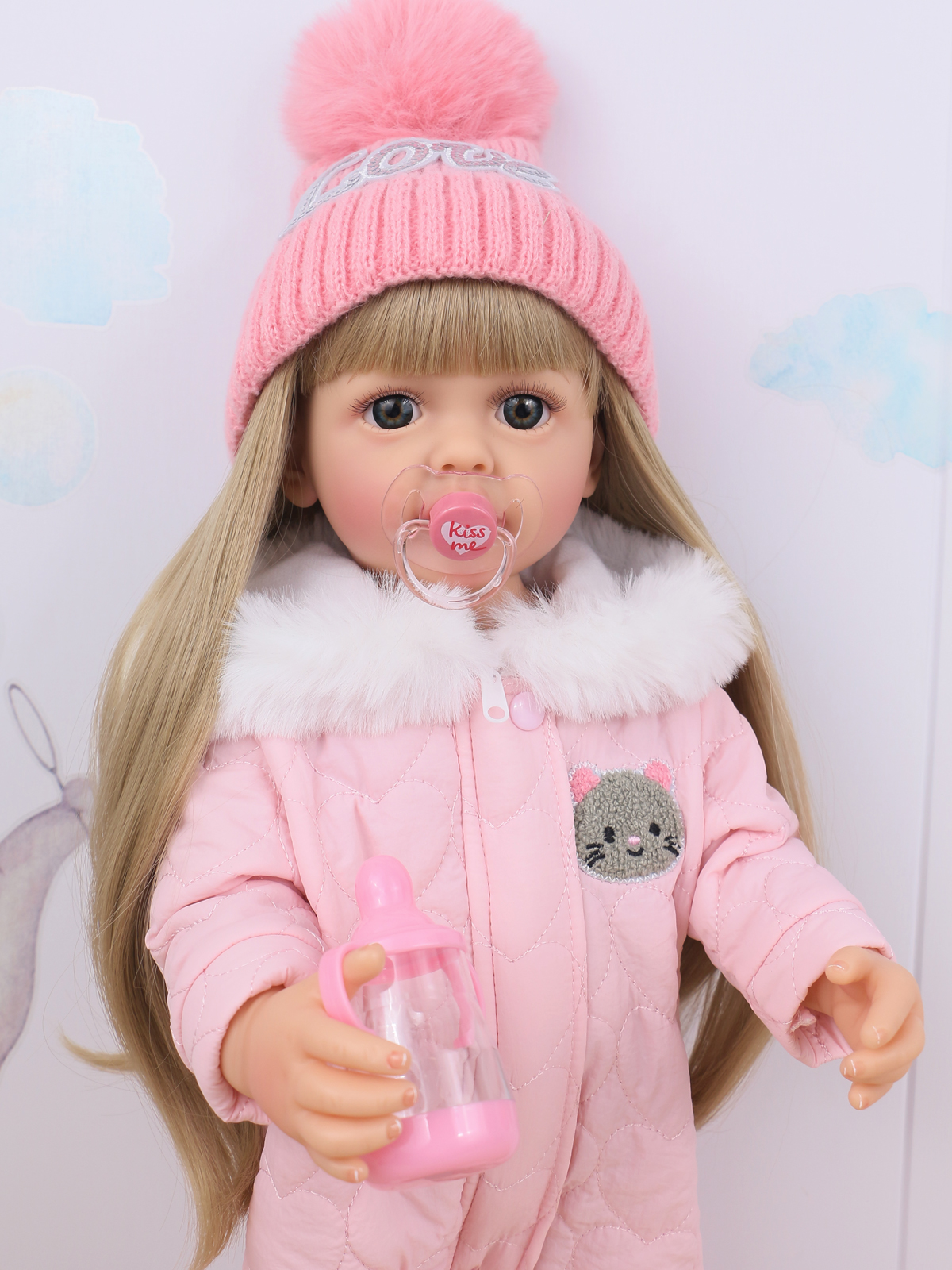 Кукла классическая QA BABY Реборн большая девочка Амелия высота 55 см KD22917A - фото 17