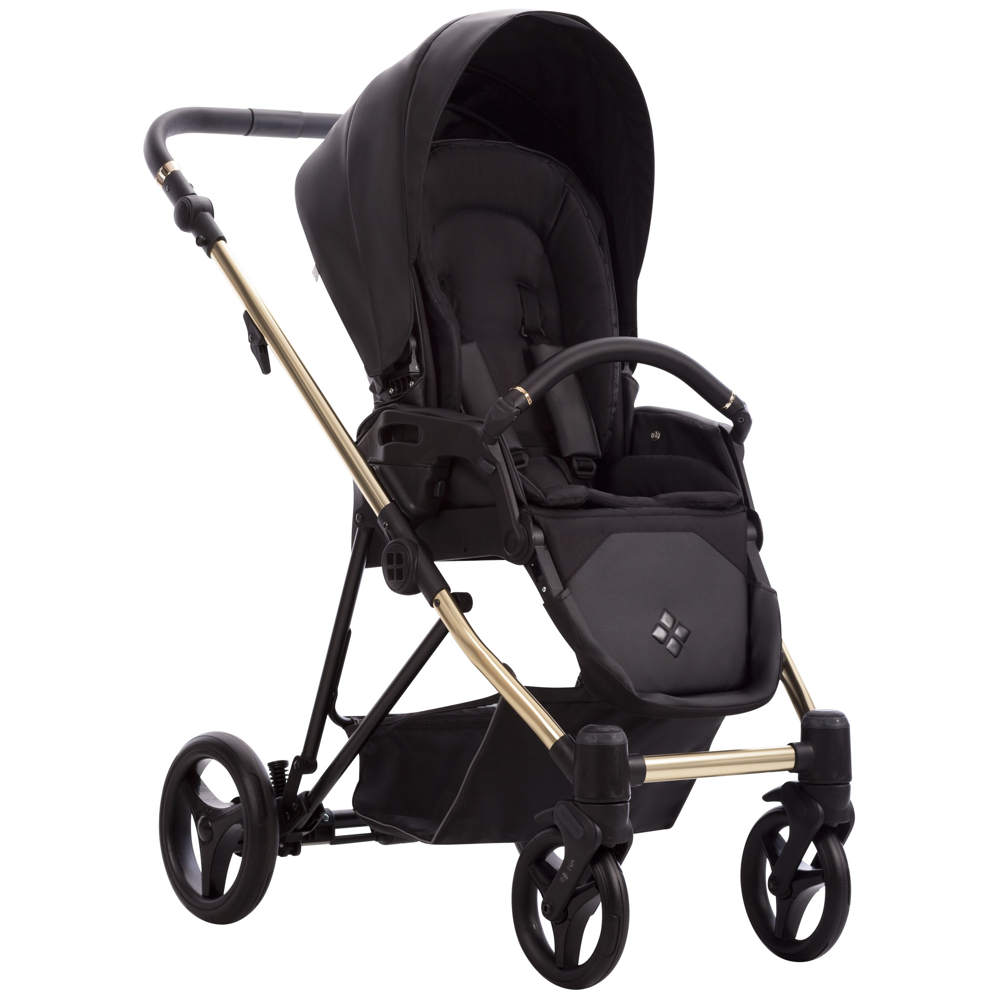 Коляска 2в1 Bebetto Yoddi Premium Class черный - фото 4