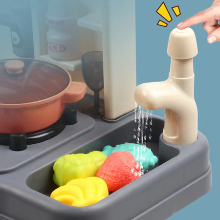 Игрушечная кухня SHARKTOYS с аксессуарами: 21 шт.
