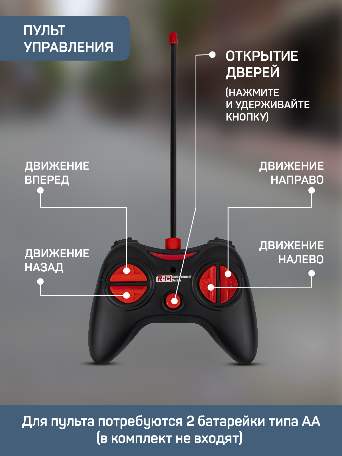 Автобус РУ AUTODRIVE Красный в белой коробке - фото 5