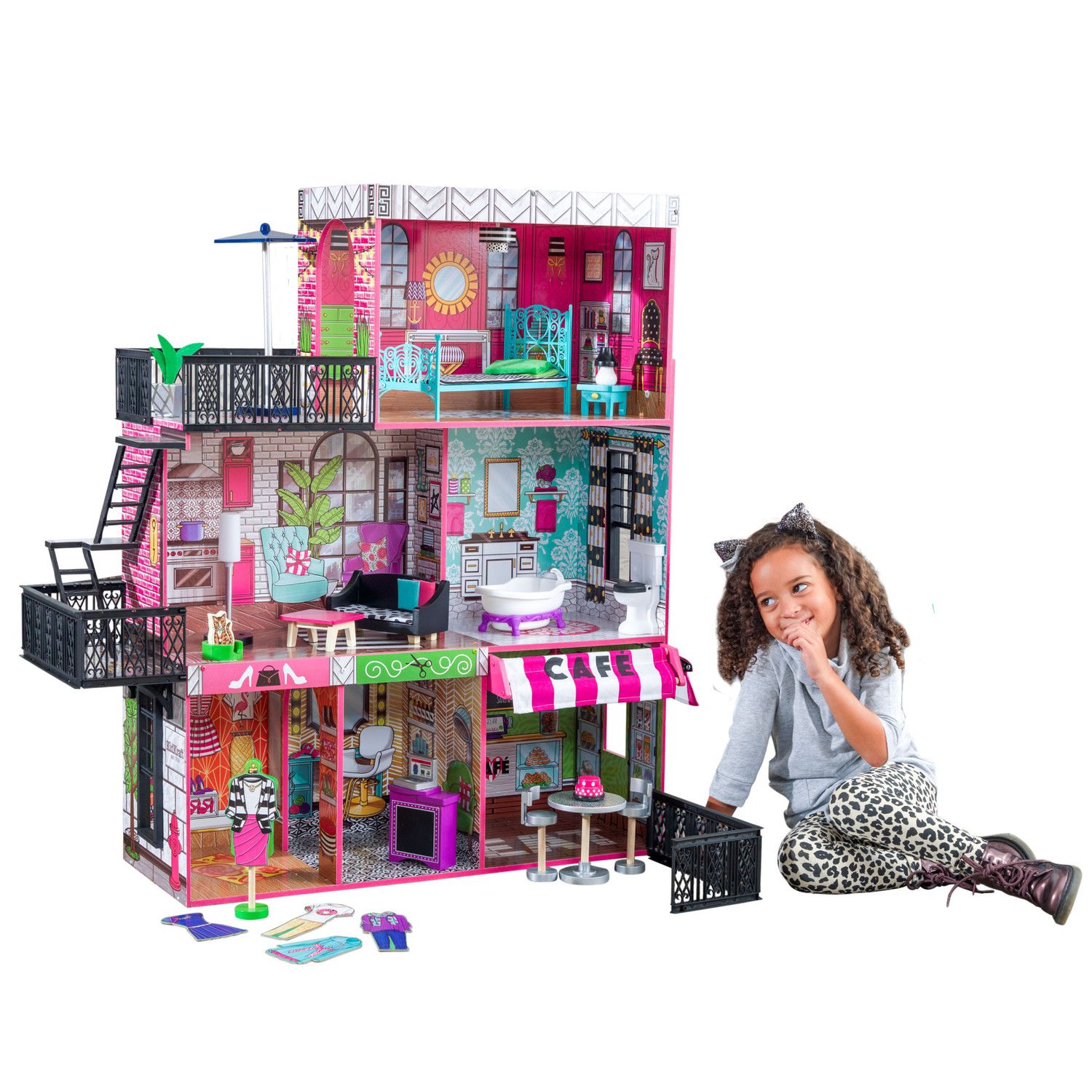 Домик для кукол KidKraft с мебелью 65922_KE - фото 1