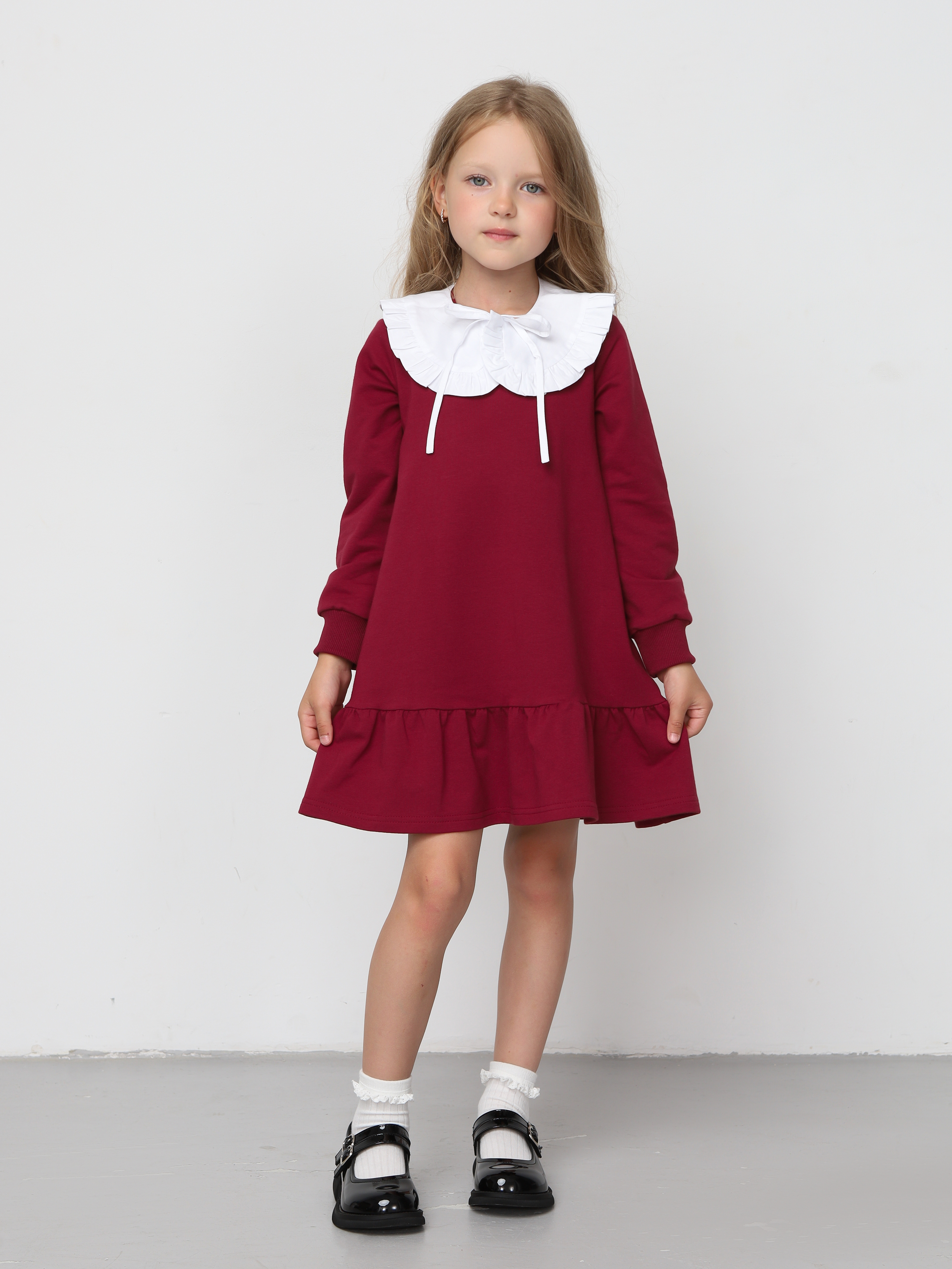 Платье Mini Me D5/бордо - фото 5