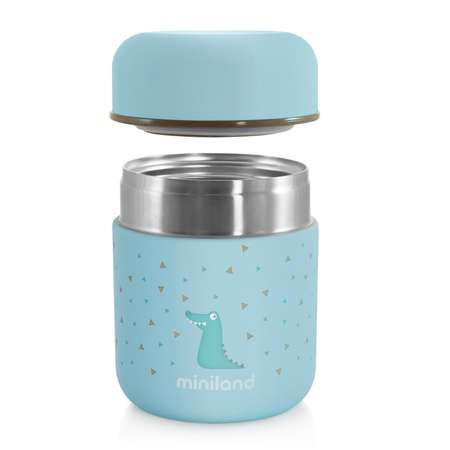 Термос Miniland для еды и жидкостей Silky Thermos Mini голубой 280 мл