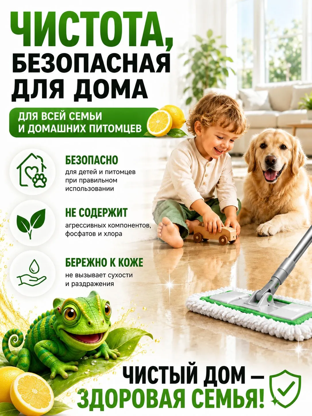 Моющее средство Green Drago Лимон 5000 мл для пола и покрытий - фото 7
