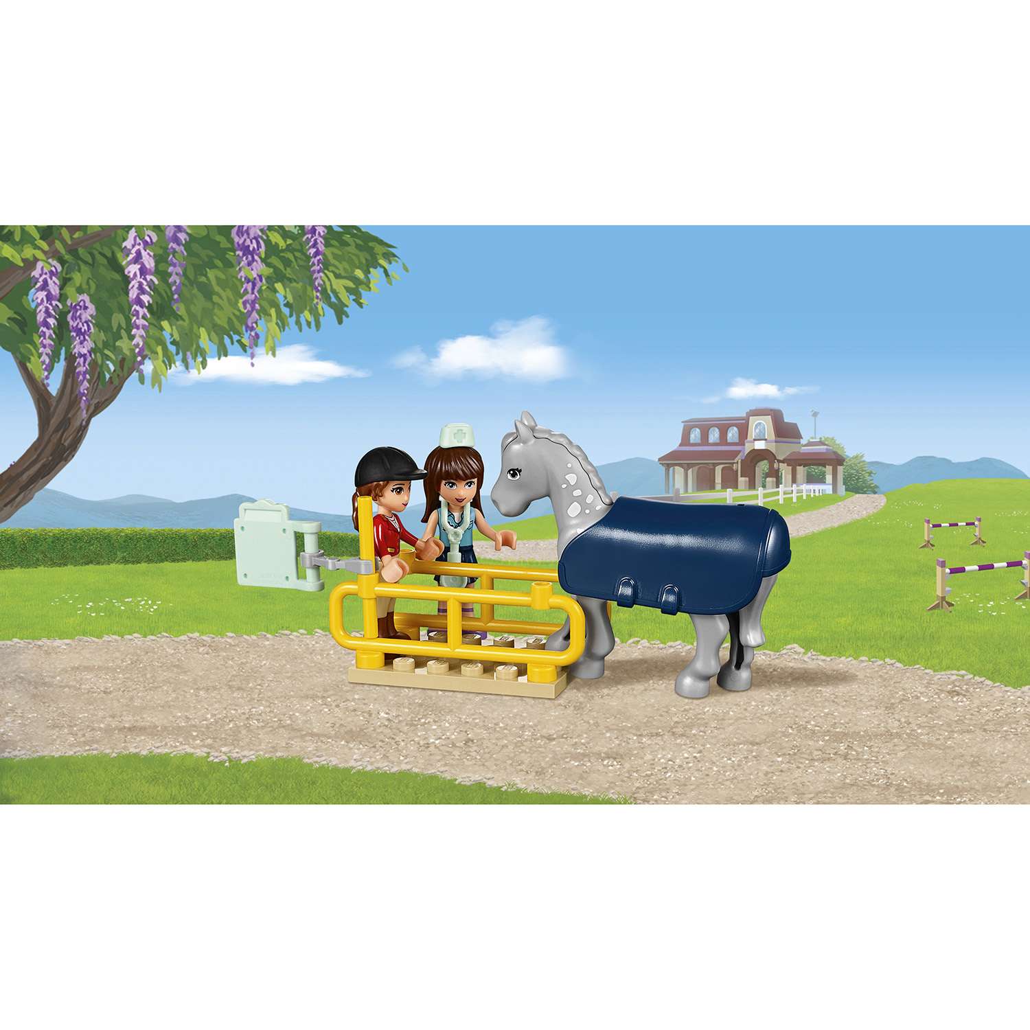 Конструктор LEGO Friends Ветеринарная машина лошадок блочный - фото 7
