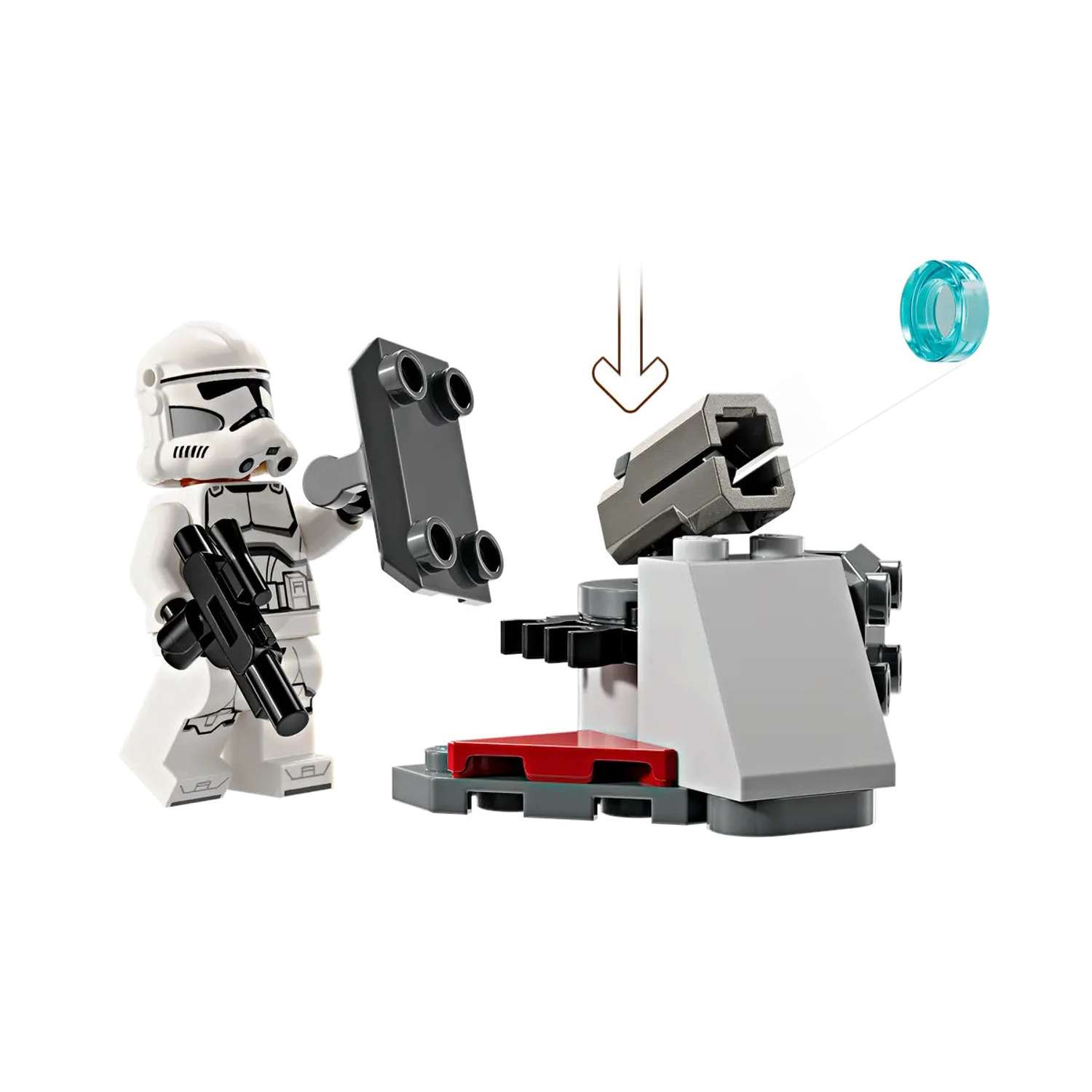 Конструктор LEGO Star Wars Clone Trooper и Battle Droid 215 дет. - фото 4
