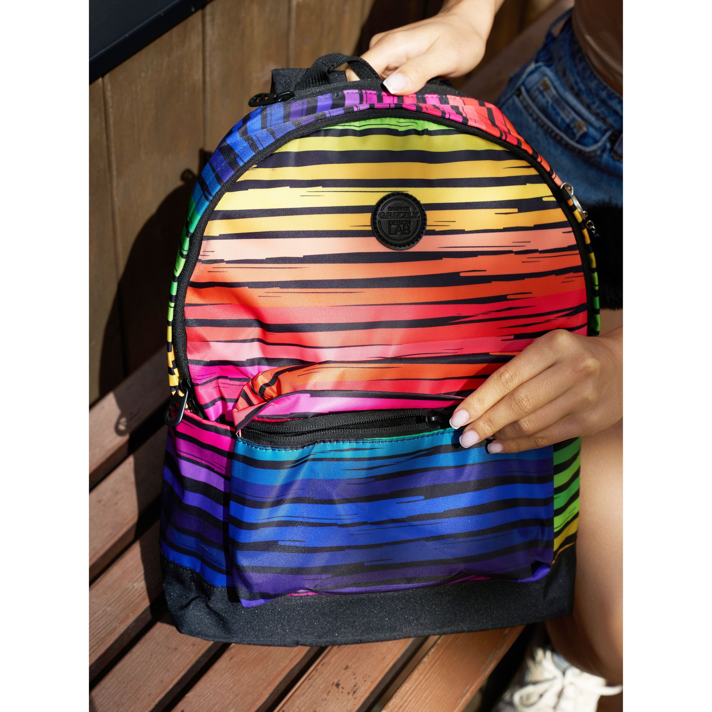 Рюкзак Grizzly Полосы - фото 15