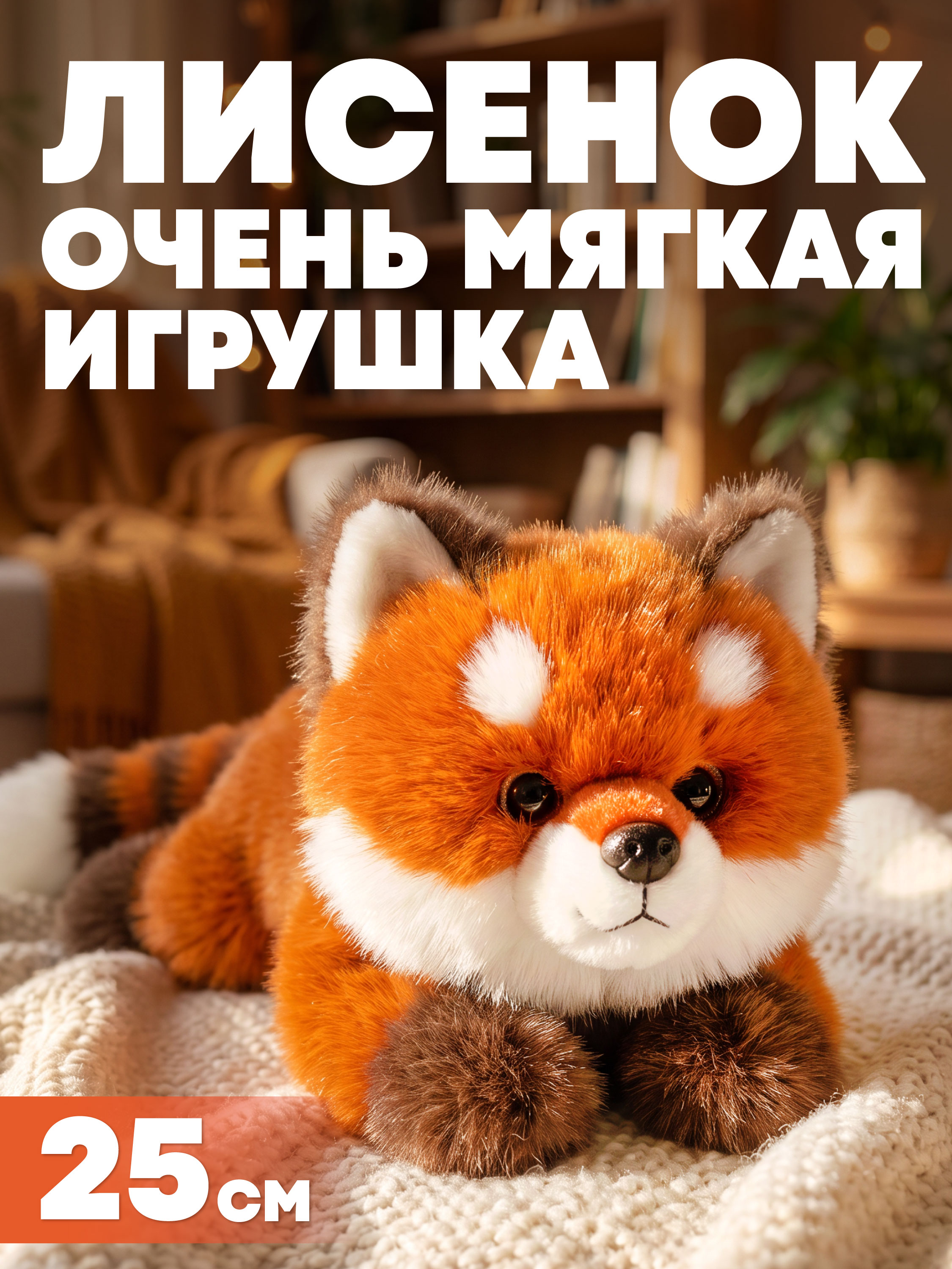 Мягкая игрушка Milli Pollin лисёнок 25 см - фото 1